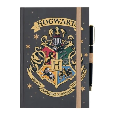 Imagen de Grupo Erik Cuaderno A5 Harry Potter Hogwarts Bloc de notas con Boligrafo Libreta hojas blancas pequeño, regalos