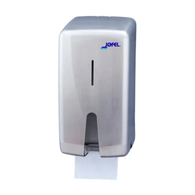 Imagen de Jofel Portarrollos de Papel Higiénico Domestico, Dispensador en Rollos 2 unidades, Carcasa Acero Alta Resistencia, Valor AF55000 Inox. Satinado
