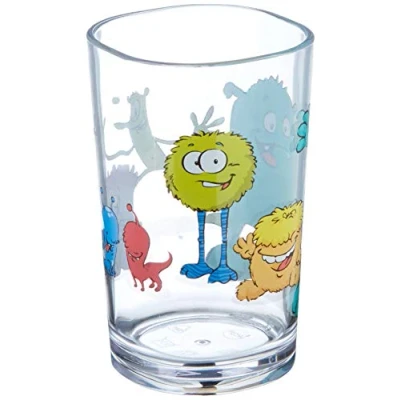 Imagen de Emsa Vaso para niños, 0,2 litros, diseño de monstruo, azul/amarillo, 1 pieza (paquete 1)