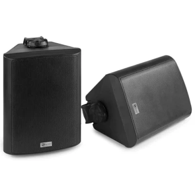 Imagen de Vonyx BC65V Pareja Altavoces pasivos, se Pueden amplificar a 100V o 8 Ohm, woofer de 6,5&quot; 150W máximo, 45W RMS, calificación IPX5 para Exterior, Ideal oficinas, Gimnasio, Bares etc. Color Negro