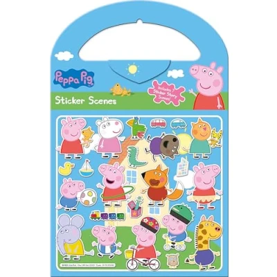 Imagen de Paper Projects 01.70.29.010 Peppa Pig Activity Set Includes Six Scenes and Over 50 Reusable Stickers, Blue, 23.5cm x 15.5cm