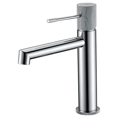 Imagen de Mice Grifo monomando de lavabo, Grifería baño para agua frio/caliente Serie LINE Cromo BDD038 1