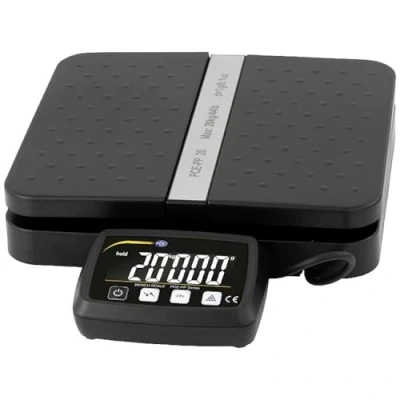Imagen de Balanza de plataforma PCE PP 20, rango pesaje 20 kg, con una resolución 1 g/función conteo piezas, diferentes unidades