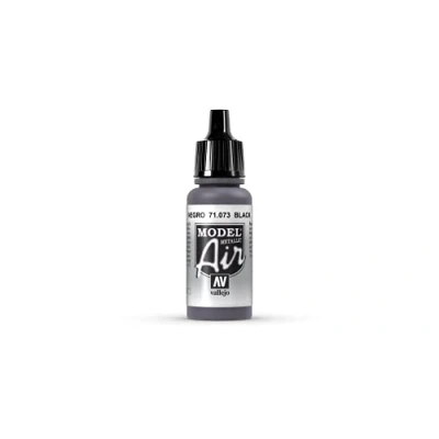 Imagen de VALLEJO 3071073 71073 Model Air Color Negro Metal 1, Surtido, 17 ml (Pack of 1) (3071073)