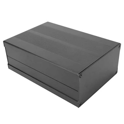 Imagen de caja de proyecto, refrigeración aluminio proyecto placa circuito electrónica bricolaje, 55 x 106 150 mm