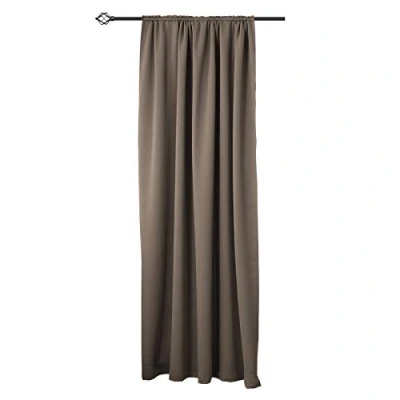 Imagen de WOLTU Cortinas Opacas 1 Pieza Cortina Gruesa Térmicas Aislantes Moderno Decoración Ventanas para Dormotorio Habitacion Sala Salon 135x245 cm Gris Pardo