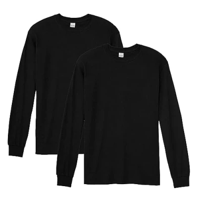 Imagen de Gildan Softstyle Cotton T Shirt, Style G64000, Multipack Camisa, Negro (2 Paquetes), M (Pack de 2) Unisex Adulto