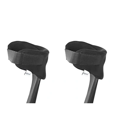 Imagen de KMINA Funda Muletas Codo con Velcro (x2 uds), Accesorios Muletas, Almohadilla para Adulto, Fundas Acolchadas Fabricado en España
