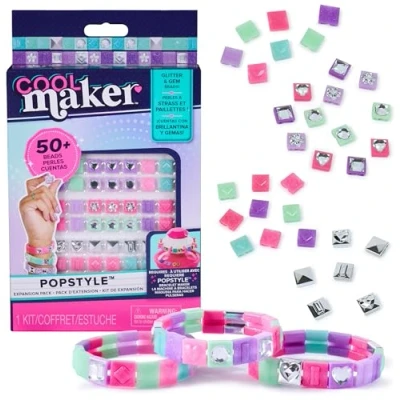 Imagen de Cool MAKER POPSTYLE EXPANSION PACK Kit para Hacer Pulseras Más de 50 Cuentas con Gemas y 3 la Amistad 6068666 Juguetes Niñas 7 Años +