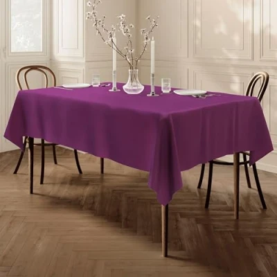 Imagen de Home Direct Mantel 100% poliéster, Rectangular 140 x 200cm Violeta