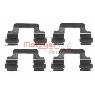 Imagen de METZGER 109 1610 Kit de accesorios, pastillas frenos AUDI: A4 B8 Avant, Q5, A6 C7 ALFA ROMEO: 159 Berlina, Brera, Sportwagon