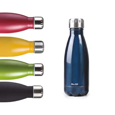 Imagen de IBILI Botella termo Doble pared blue 350 ml, Acero Inoxidable 18/10, pared, Reutilizable