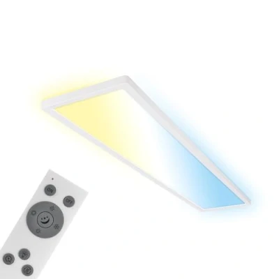 Imagen de BRILONER Panel de Techo LED, LED Regulable, Control Temperatura Color, Remoto, 36 W, 4800 Lúm, 98x20x3 cm, Plafon Techo, Lampara Cocina Paneles Blanco