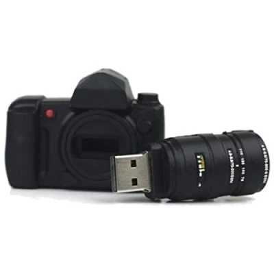 Imagen de Ulticool Cámara USB de 128 GB 3.0 alta velocidad con lente Flash Pen Drive Memory Stick Almacenamiento datos Negro