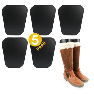 Imagen de biped Set de 5 pares tensores botas Hormas para enrollar 35 cm NEGRO Hecho en Alemania z1180