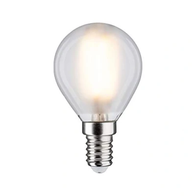 Imagen de Paulmann 28632 lámpara LED filamento gota 5 vatios clásico bombilla regulable mate 2700 K blanco cálido E14