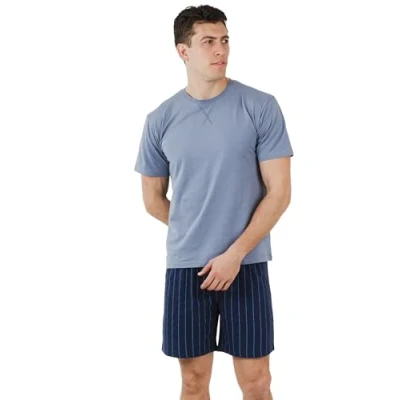 Imagen de TRAMAS+ Pijama Hombre Verano, Conjunto de Camiseta Manga Corta y Pantalon Corto, Cómodo Fresco XXL, Moritz
