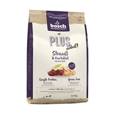 Imagen de bosch HPC PLUS Avestruz y Patata Alimento para perros adultos de todas las razas Monoproteico Sin cereales 1 x 2,5 kg