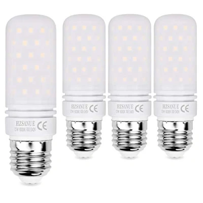 Imagen de HZSANUE Bombillas LED 15W, 120W Equivalentes de Incandescentes, 1500Lm, 6000K Blanco Frío, E27 Tornillo Edison, Paquete 4