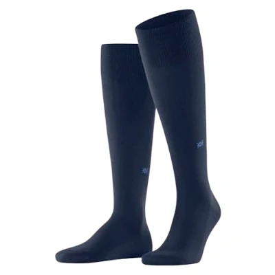Imagen de Burlington Leeds M KH algodón lana largo unicolor 1 par, Calcetines largos Hombre, Azul (Royal 6879) nuevo ecológico, 40 46