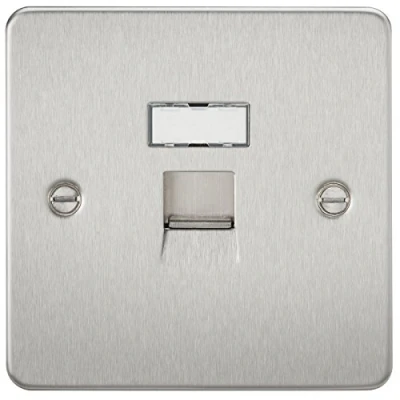 Imagen de Knightsbridge fpavrj45bc RJ45 Socket Soporte de Placa Toma Red Cromo Cepillado