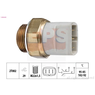 Imagen de EPS 1.850.635 Interruptor de temperatura, ventilador del radiador M22x1,5 Made in Italy OE Equivalent VOLKSWAGEN: GOLF 3, 2, 1 Cabriolet