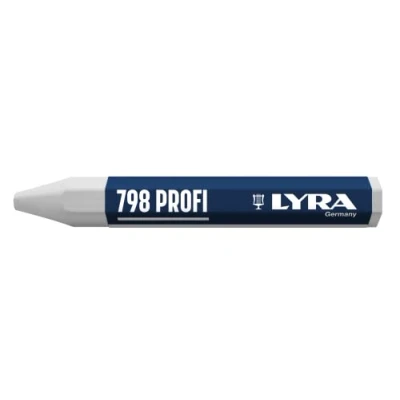Imagen de Lyra 4880001 creyones de cera 798 contenido forma hexagonal 12 piezas, blanco,