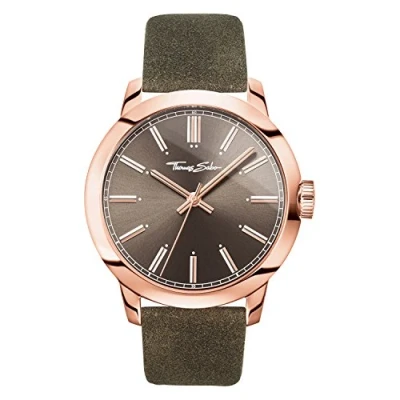 Imagen de Thomas Sabo Reloj Analogico para Hombre de Mecánico con Correa en Cuero WA0314 266 205 46