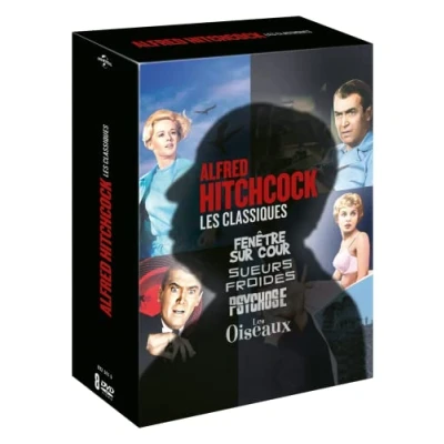 Imagen de Alfred Hitchcock, Les classiques : Fenêtre sur cour + Sueurs froides Psychose Oiseaux [Francia] [DVD]