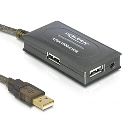 Imagen de DeLOCK 82748 Hub USB (Enchufar y Usar, Mac, Compatible), Negro