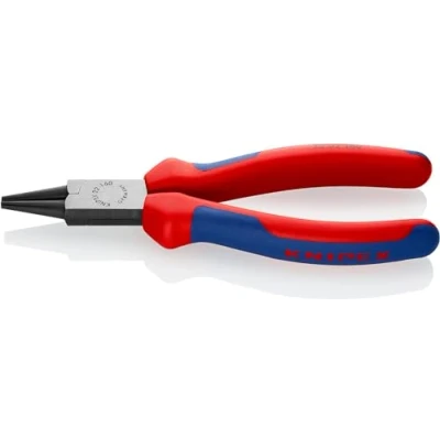 Imagen de Knipex Alicate de boca redonda negro atramentado, con fundas multicomponentes 160 mm 22 02