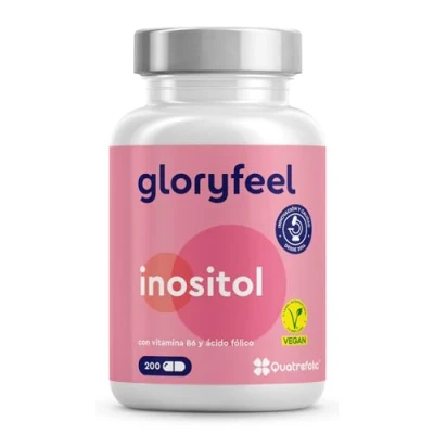 Imagen de Myo Inositol 2000mg + Vit B6 Ácido fólico (Quatrefolic®) 200 Cápsulas con 400µg de Folic Acid ACTIVO Balance femenino y equilibrio hormonal la mujer* Probado en laboratorio