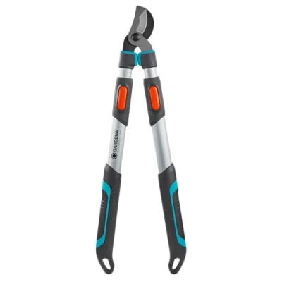 Imagen de Gardena Cortarramas: podadera Bypass telescópica, Adecuada para podar brotes jóvenes, Mangos, Negro/Plateado/Turquesa, Diámetro máx de Corte 42 mm, Longitud 65 90 cm