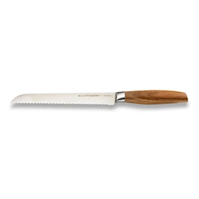 Imagen de ECHTWERK EW SM 0335 Cuchillo de Pan Acero Inoxidable, Hoja 20cm, Mango Madera, 39,6 x 7,9 3,3cm, Stainless Steel, Edición Clásica, Klingenlänge: 20 cm