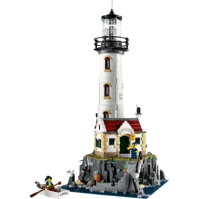 Imagen de LEGO 21335 Ideas El faro motorizado, modelo para construir, idea de regalo, decoraci�n del hogar, con minifigurinas marinas, actividad manual