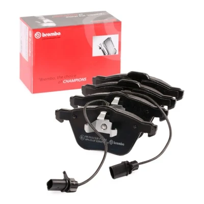 Imagen de BREMBO P 85 061 Juego de pastillas freno con contacto avisador desgaste clip émbolo sin accesorios VOLKSWAGEN: TRANSPORTER 4 Bus