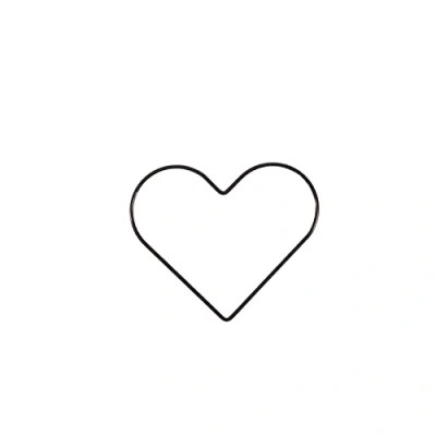 Imagen de Vaessen Creative Metal en Forma de Corazón, Negro, 15 cm x 3 mm, para Manualidades, Aro Atrapasueños, Anillo Guirnalda Tapiz Macramé, Ganchillo y Decoraciones Nupciales,
