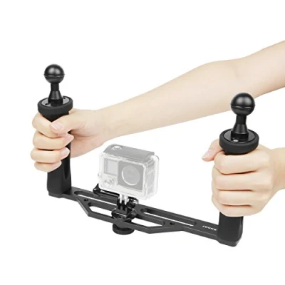 Imagen de SHOOT Aleación Aluminio Mano Grip Estabilizador para GoPro Hero 13/12/11/10/9/8/7/6/5/4/3 SJCAM SJ4000 SJ5000 Xiaomi Yi Cámara de Acción