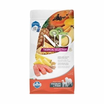 Imagen de FARMINA ND Dog Tropical Selection Med Maxi Salmon 2KG