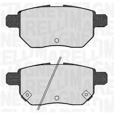 Imagen de MAGNETI MARELLI 363916060629 Juego de pastillas freno con avisador acústico desgaste TOYOTA: Auris Hatchback, Prius III Hatchback