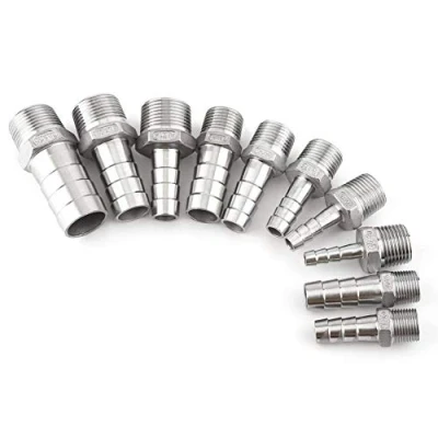 Imagen de 1 conector de manguera púas rosca adaptador dfe cola acero inoxidable SS304 1/8 &quot; 3/4&quot;(3/8 * 15mm)