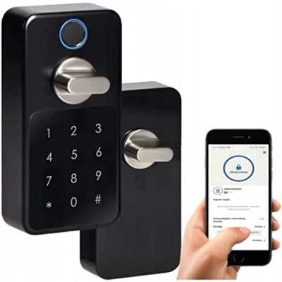 Imagen de ORNO ZS 854 Cerradura de puerta huella digital Apertura por teléfono Modo trabajo: Bluetooth/código/lector huellas dactilares IP44