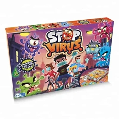 Imagen de PLAY FUN BY IMC TOYS Stop The Virus Juego de Mesa Familiar Divertido para niños y niñas +8 Años