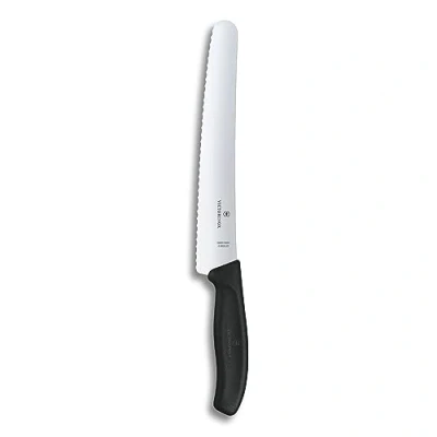 Imagen de Victorinox Swiss Classic, cortapastas profesional, hoja extra afilada, filo dentado, 22 cm, mango de plástico, acero inoxidable, negro