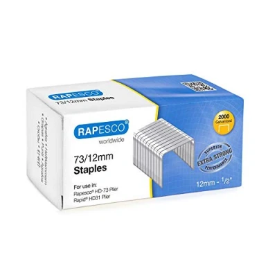 Imagen de Rapesco 1261 Grapas Galvanizadas 73/12 mm, Caja de 2000
