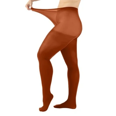 Imagen de Calzitaly Opaque PLUS SIZE Tights 60 DEN Medias, Mujer, Talla: XXL, Orange