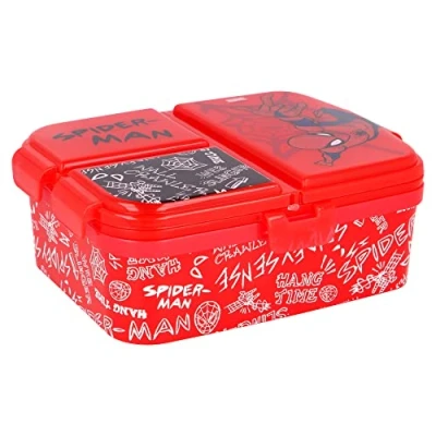 Imagen de Stor8412497513994Múltiple Compartimiento Sándwich Caja, X Grande, Spiderman Web Urbana