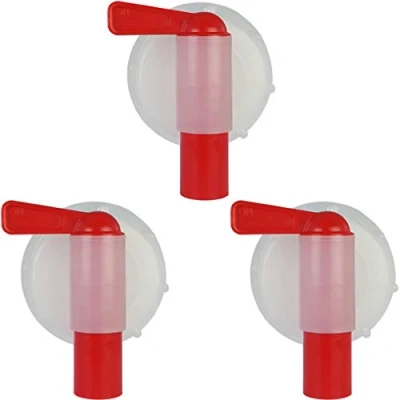 Imagen de Grifo Dispensador para Garrafa, Bidón o Jerrican de 10, 20 y 25 Litros, DIN60 61. Diámetro exterior rosca 59 61 mm. (3 Unidades)