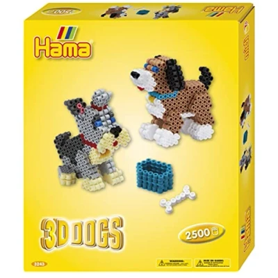Imagen de Hama Perros 3D, Multicolor, Talla única (10.3243)