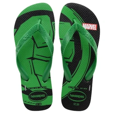 Imagen de Havaianas Top Marvel Logomania (Mini Me), Chanclas, Black/Patria Green, 29 EU
